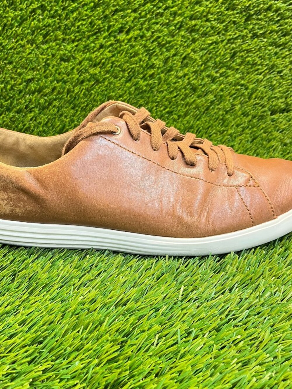 Cole Haan Grand Crosscourt II Mens Size 11 Brown Classic Leather Shoes Sneakers